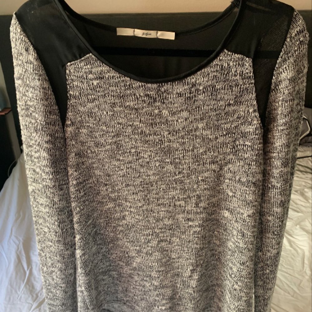 Knit and Sheer Sweater